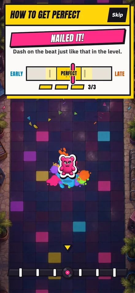 The PERFECT drill in the first run.